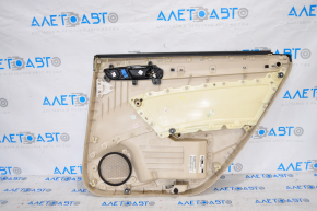 Door trim card rear left VW Passat b7 12-15 USA beige, wood insert, broken fastener