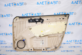 Door trim card front left VW Passat b7 12-15 USA beige, wood insert, broken fastener