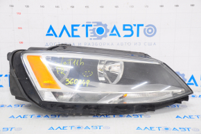 Headlight front right VW Jetta 11-16 naked USA halogen, sand