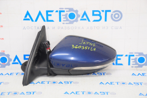 Left side mirror complete VW Jetta 11-18 6 pins, turn signal, blue
