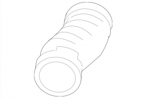 Air duct for garbage container Toyota Highlander 08-10 hybrid