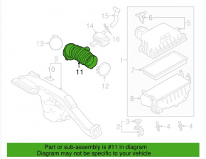 Air duct for Toyota Camry V70 18-24 2.5 manifold with resonator