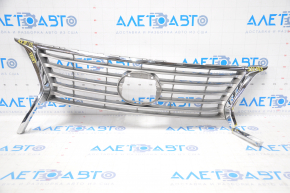 Radiator grill grill Lexus RX350 RX450H 13-15 rest broken fasteners, broken fragment, crack, broken guide