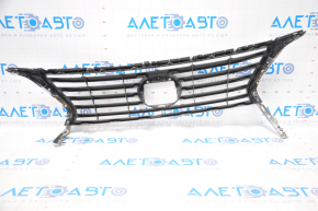Radiator grill grill Lexus RX350 RX450H 13-15 rest broken fasteners, broken fragment, crack, broken guide