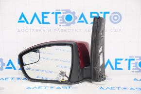 Left side mirror complete Ford C-max MK2 13-18 7 pins, turn signal, heated, red