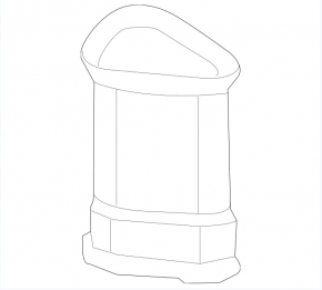 Air duct for Acura ILX 13-15 garbage disposal