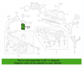 Air duct for Acura ILX 13-15 garbage disposal