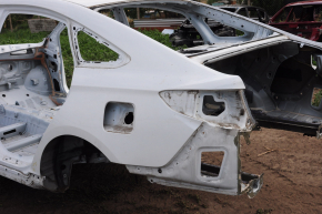 Quarter wing rear left Hyundai Sonata 15-19 white on the body