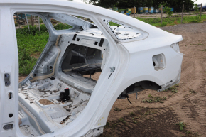 Quarter wing rear left Hyundai Sonata 15-19 white on the body