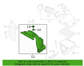 Air intake Mazda 3 14-18 BM 2.0