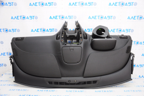 Torpedo front panel with AIRBAG Chevrolet Volt 11-15 black with pad on pillow, gold insert, scratches