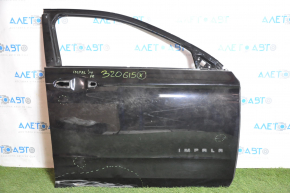 Door bare front right Chevrolet Impala 14-20 without molding, black GBA, dented, bumps,