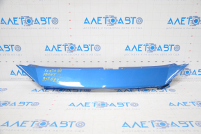 Front bumper bare Nissan Sentra 20-23 blue, upper part of bumper, dented, torn