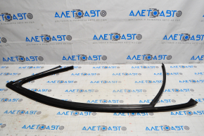 Upper front right door molding with seal Chevrolet Impala 14-20 clouded chrome