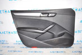 Door trim card front left VW Passat b7 12-15 USA black, broken fastener