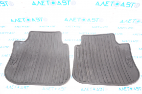 Set of floor mats for Subaru Outback 15-19 rubber, black