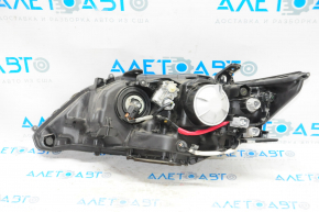 Front right headlight complete Lexus ES300h ES350 13-15 prerest xenon + LED DRL, broken fastener, for polishing