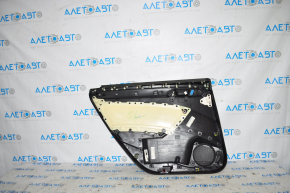 Door trim card rear right VW Passat b7 12-15 USA black with gray insert fastening defect