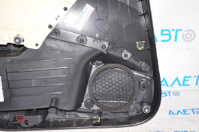 Door trim card rear right VW Passat b7 12-15 USA black with gray insert fastening defect