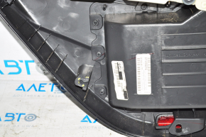 Door trim card rear right VW Passat b7 12-15 USA black with gray insert fastening defect