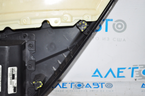 Door trim card rear left VW Passat b7 12-15 USA black with gray insert fastener defect, scratch