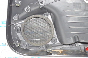Door trim card rear left VW Passat b7 12-15 USA black with gray insert fastener defect, scratch
