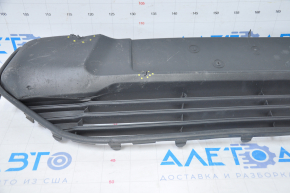 Radiator grille Ford Transit Connect MK2 13-18 black no lower part, tears, cracks, broken fasteners, dented