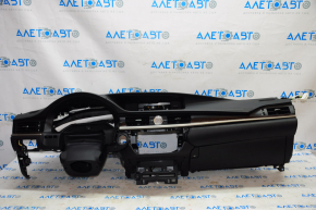 Torpedo front panel with AIRBAG Lexus ES300h ES350 13-18 black with glove compartment, rusty pyropatron