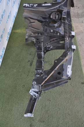 Front left quarter Chevrolet Volt 16 - black with central pillar, bent side member, bumps