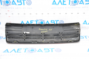 Front bumper grille central Ford Focus mk3 11-14 prerest matte, broken fasteners, tears, filed