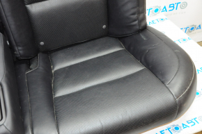 Rear row of seats 2 row Lexus ES300h ES350 13-14 with airbag, leather black, without headrests, scratch, bump