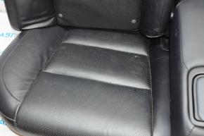 Rear row of seats 2 row Lexus ES300h ES350 13-14 with airbag, leather black, without headrests, scratch, bump