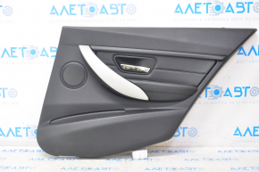 Door trim card rear right BMW 3 F30 12-18 black with gray insert