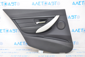 Door trim card rear left BMW 3 F30 12-18 black with gray trim, with backlight