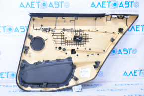 Door trim card rear left BMW 3 F30 12-18 black with gray trim, with backlight