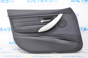 Door trim card front left BMW 3 F30 12-18 black with gray trim, with backlight
