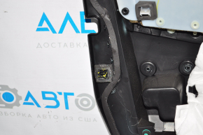 Door trim card front right Ford Edge 15-18 black, leather, fastener defect