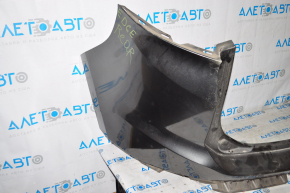 Rear bumper bare Ford Edge 15-18 pre-rest without parking sensors graphite