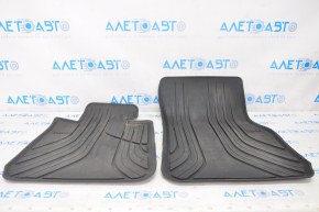 Set of floor mats for BMW 3 F30 12-18 rubber black