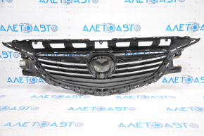 Radiator grill Mazda 6 13-17 complete with badge, cracks in frame, broken fasteners