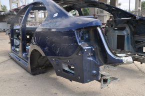 Quarter wing rear left VW Jetta 11-18 USA blue, on body, bump