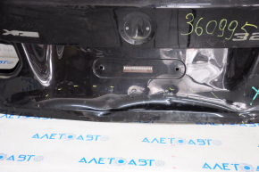 Trunk lid BMW 3 F30 4d 12-18 black 475, lower part is dented