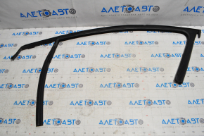 Glass seal with upper molding front right Chrysler 200 15-17 chrome