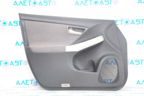 Door trim card front left Toyota Prius 30 10-11 black, gray fabric insert, insert unsoldered