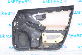 Door trim card front left Toyota Prius 30 10-11 black, gray fabric insert, insert unsoldered