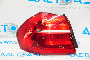 Light outer wing left VW Passat b8 16-19 USA halogen light, cracks