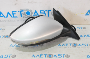 Right side mirror complete VW Passat b8 16-19 USA 5 pins, turn signal, silver, broken turn signal