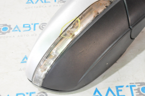 Right side mirror complete VW Passat b8 16-19 USA 5 pins, turn signal, silver, broken turn signal