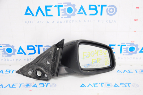 Right side mirror complete BMW 3 F30 4d 13-18 usa 5 pins, matt mount, turn signal, black