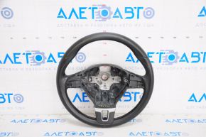 Naked steering wheel VW Jetta 11-14 USA leather black, worn leather